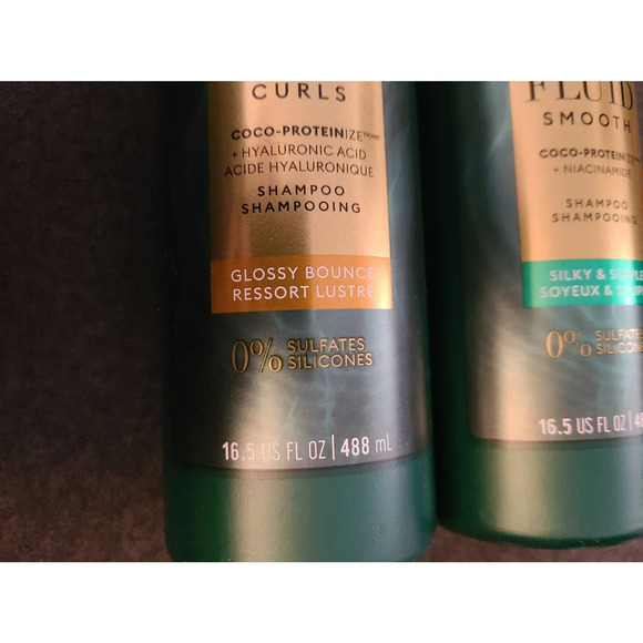 2 Bottles TRESemmé PRO INFUSION FLUID Curls and Smooth Shampoo 16.5 fl oz (B11) - Picture 2 of 4